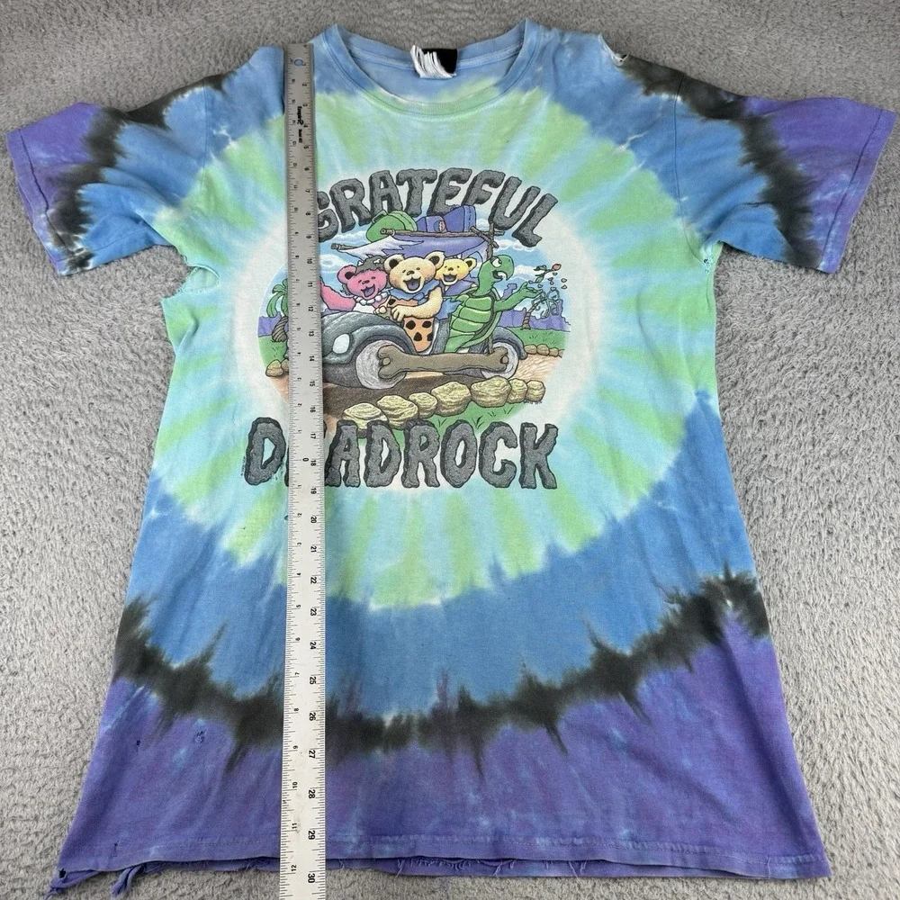 Vintage 2009 Liquid Blue Grateful DeadRock Tie Dye tshirt Men sz L‎ Distressed